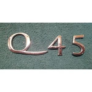 Infiniti Q45 OEM Plastic Chrome Badge Emblem Logo Sign